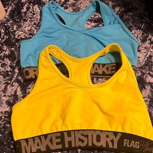 Flag Nor Fail “Make History” Sport Bras Set of Two